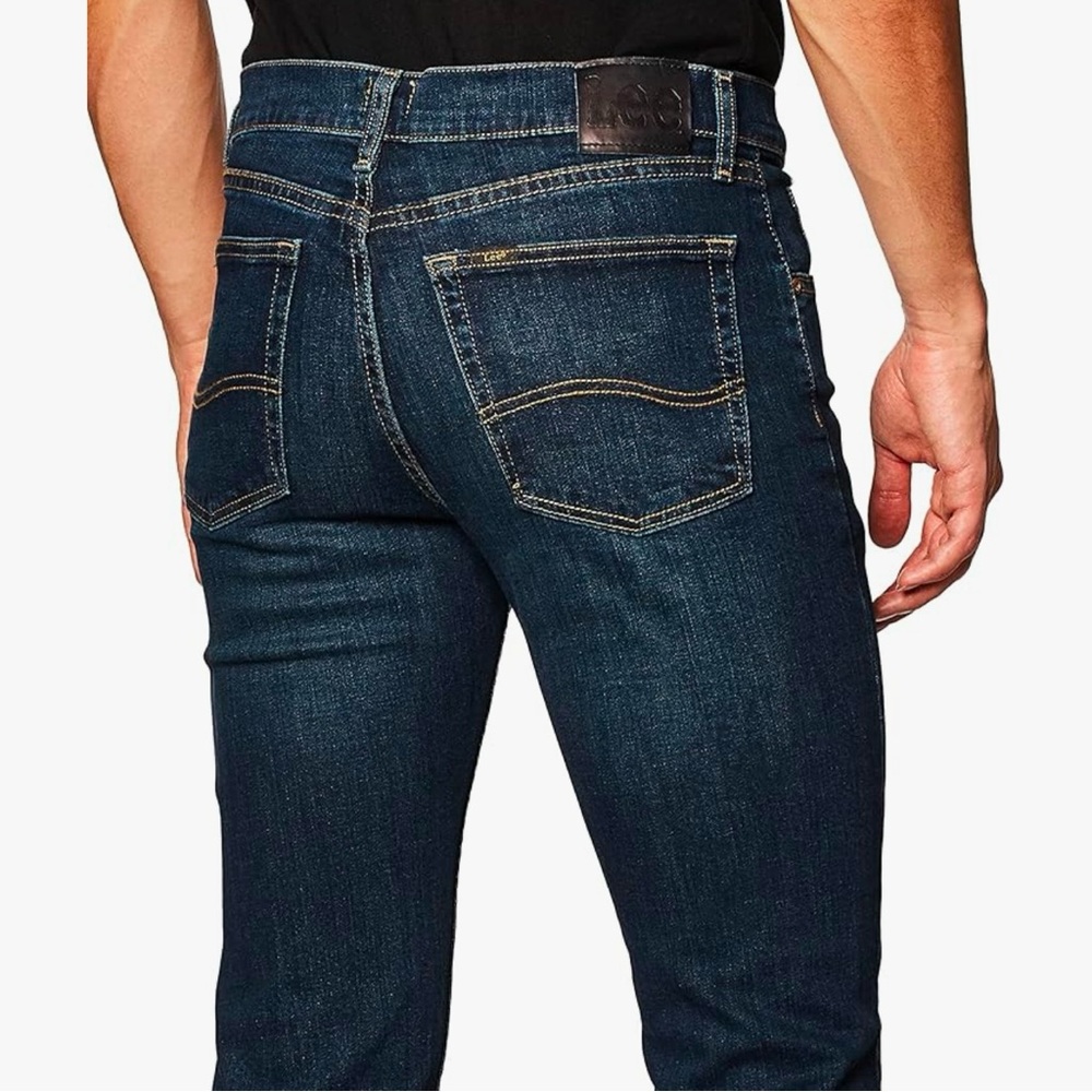 LEE Men's Premium Select Jeans Pants Regular Fit Straight Leg Dark Denim 32 x 30